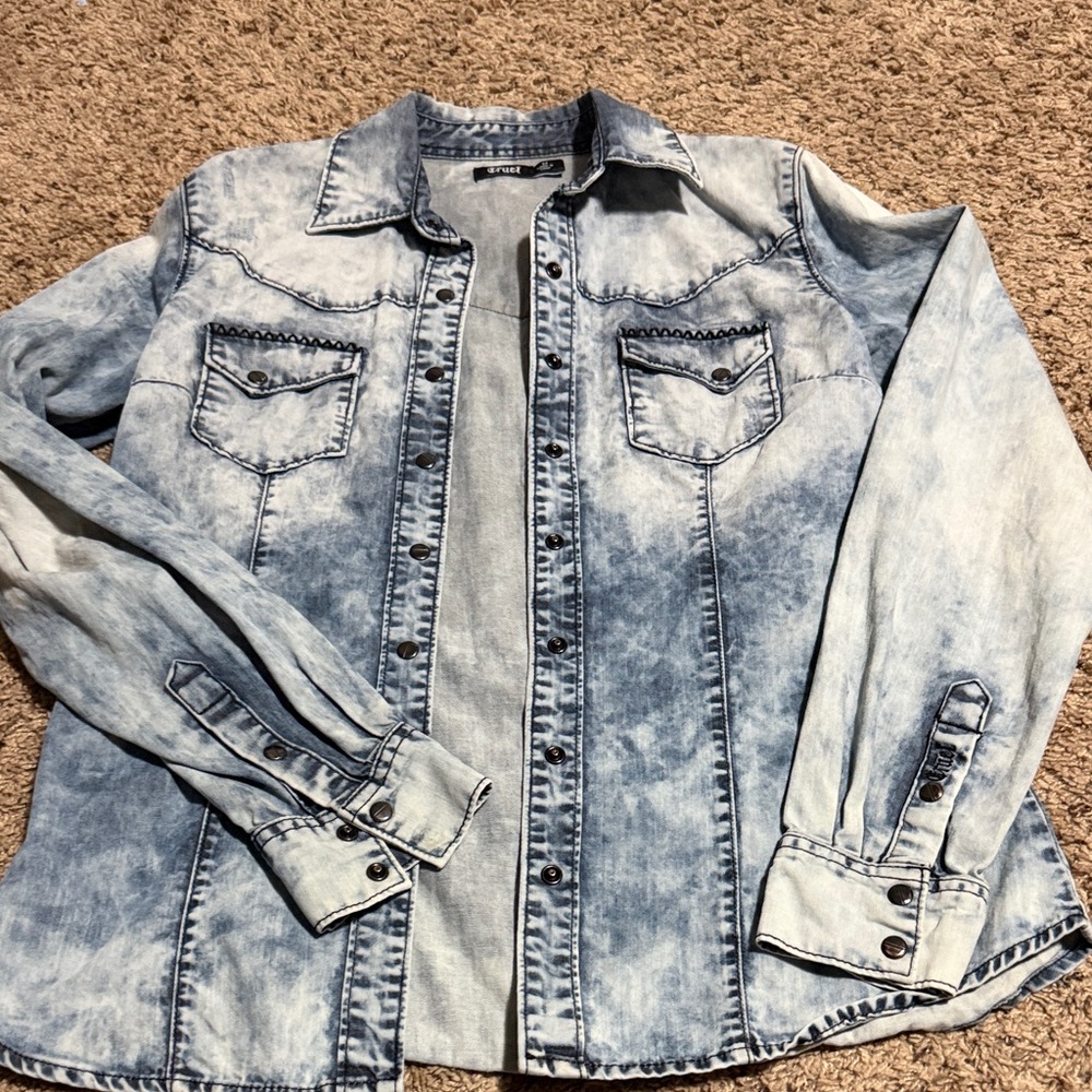 Acid Wash Denim Vintage Jacket